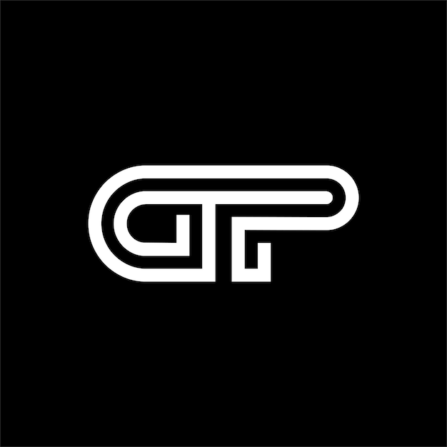 Logo inicial DP o PD diseño símbolo negocio