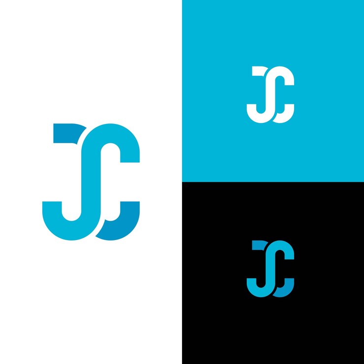 Vector logo iniciales letra jc limpio moderno monograma logo