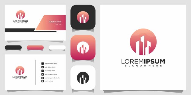 logo inmobiliaria plantilla de diseño