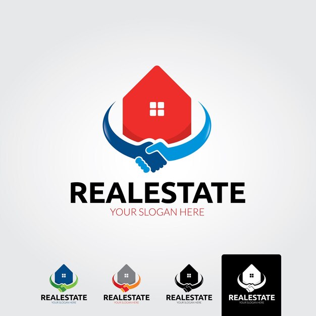 logo inmobiliaria plantilla de diseño