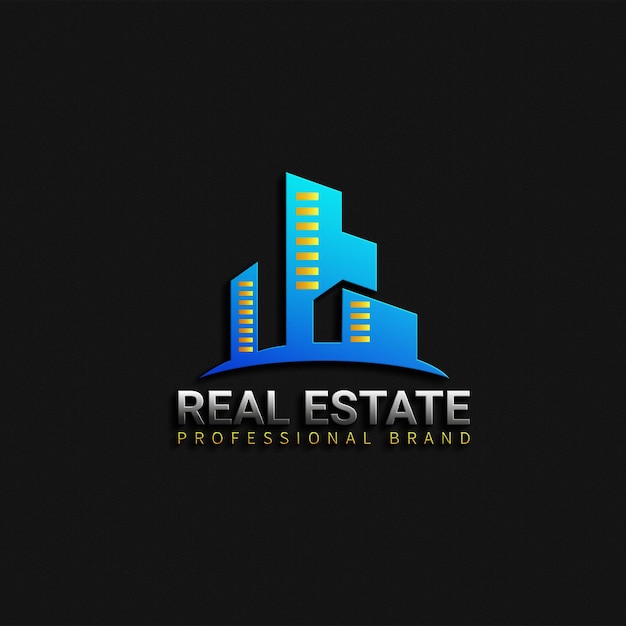 logo inmobiliaria plantilla de diseño