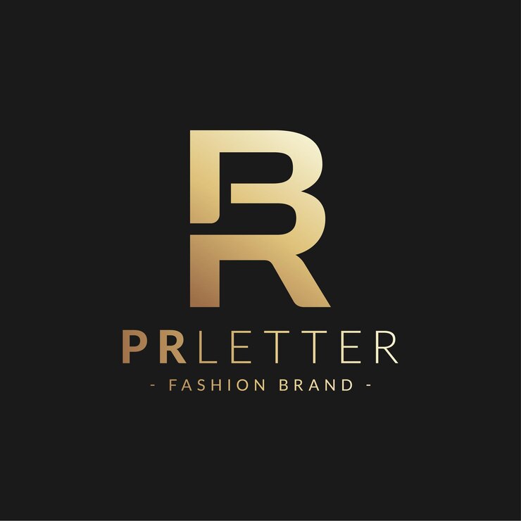 Vector logo inmobiliario de lujo con letra b y r o p o r