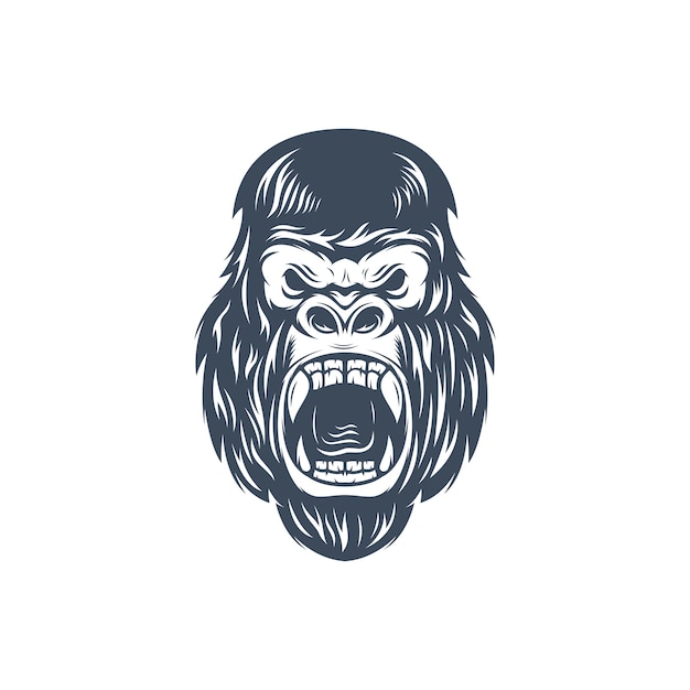 Vector logo de kingkong face