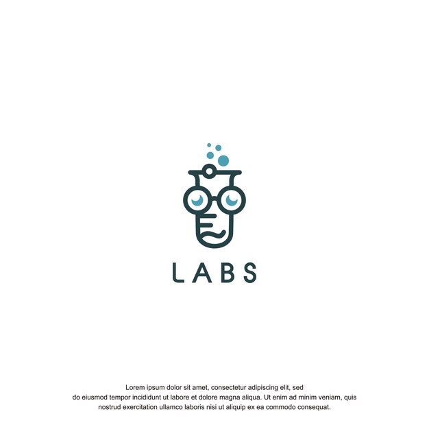 El logo de lebs se crea usando líneas combinadas con ojos.