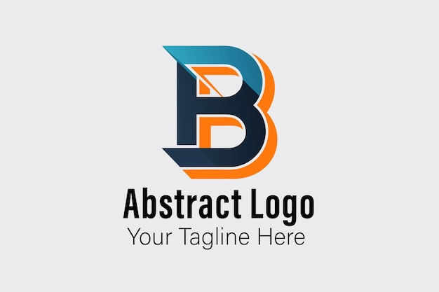 Logo de letra B abstracto