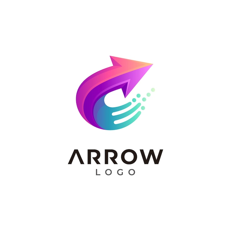Logo letra C con flecha