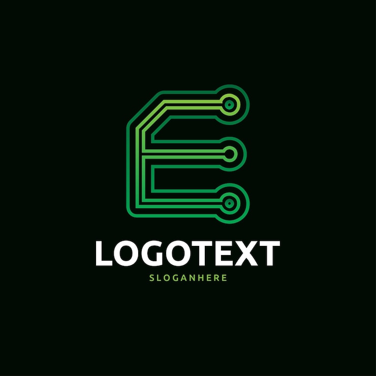 Vector logo de letra e