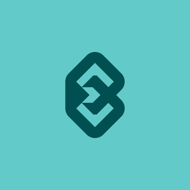 logo letra EB o BE logo combinación entre las letras B y E