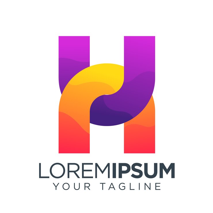 Vector logo de la letra h