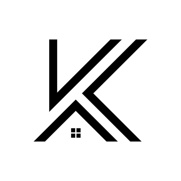Un logo con la letra k en él
