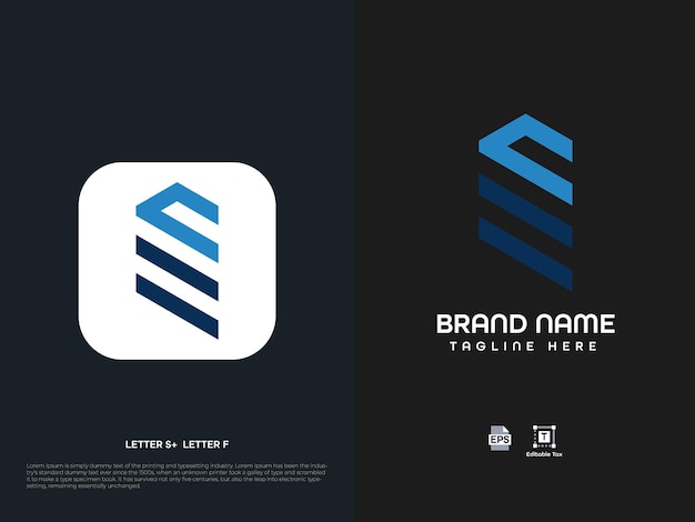 Un logo de letra con un logo de letra