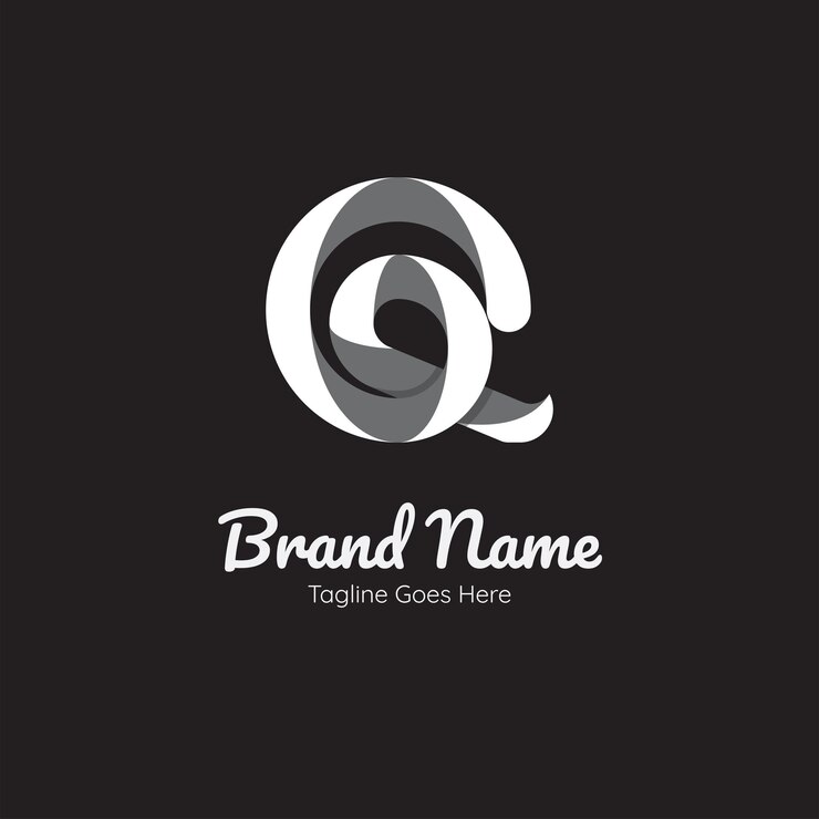 Vector logo letra q simple vector