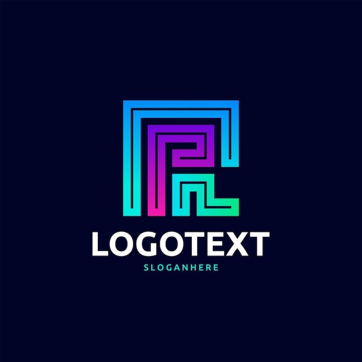 Vector logo de letra r