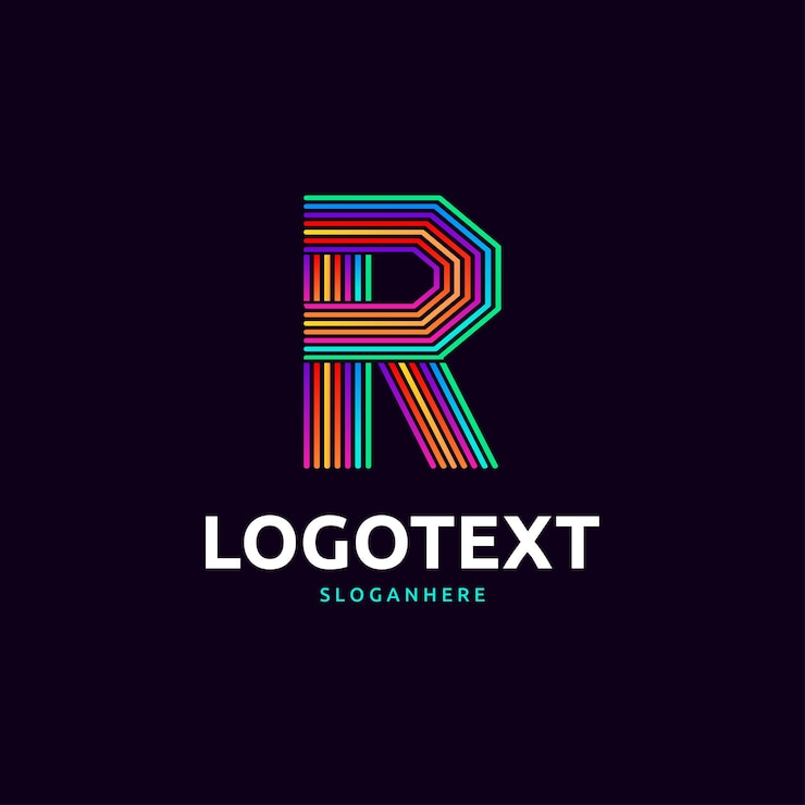 Vector logo de letra r