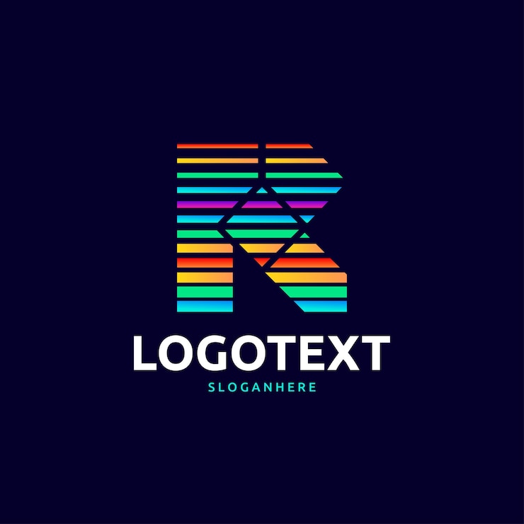 Vector logo de letra r