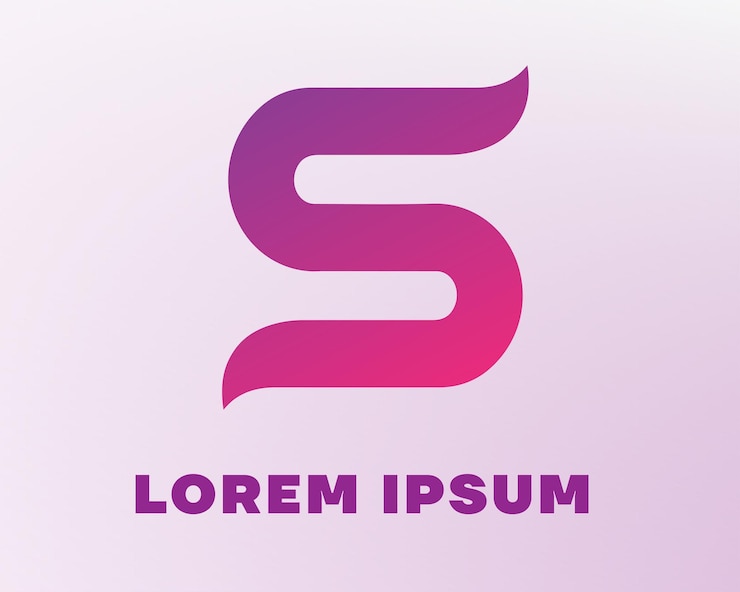 Vector un logo de letra s muy elegante y simple