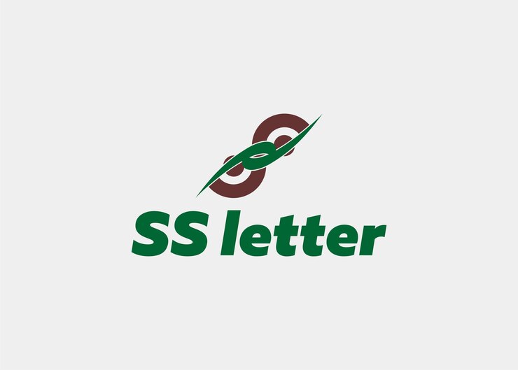 Vector logo letra ss nombre de la empresa
