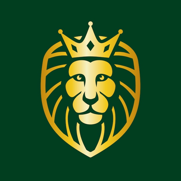 Logo de lion head elegante