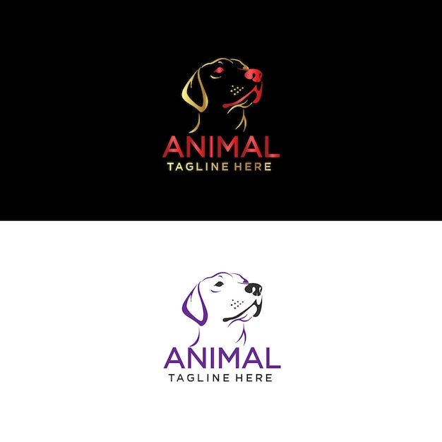 Vector logo para un logo de animal