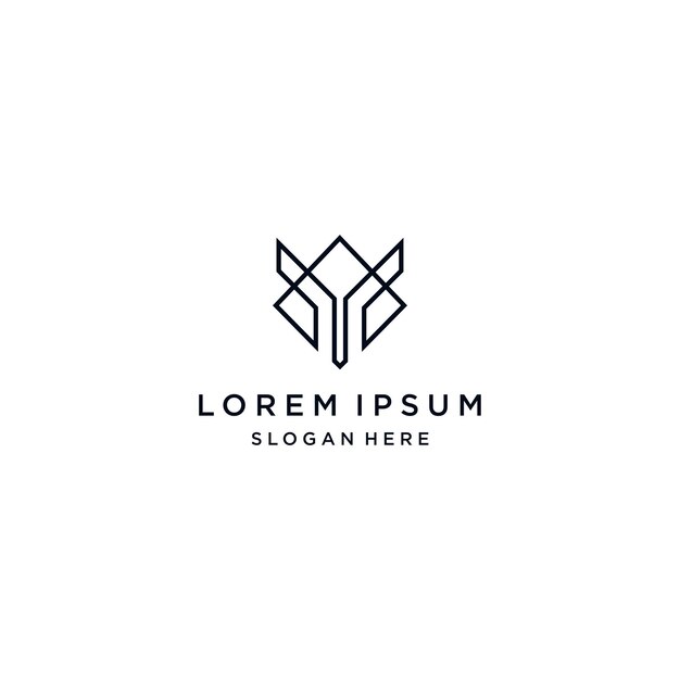 Logo lorem ipsum diseño arte eslogan