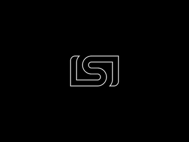 Logo ls blanco sobre fondo negro