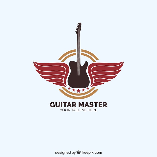 Logo maestro de guitarra