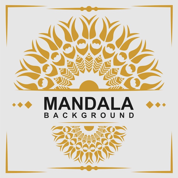 Un logo para un mandap que dice fondo de mandala.