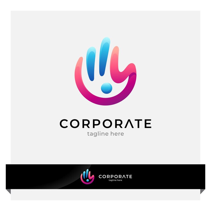logo de mano con personas