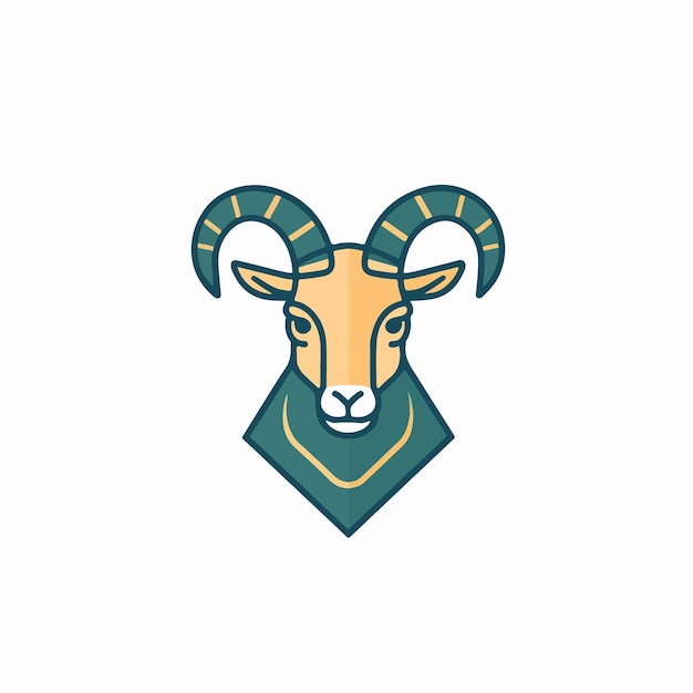 Un logo para una marca de cabra