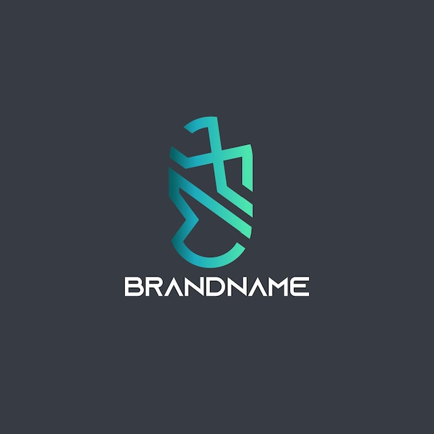 Un logo para una marca llamada identidad de marca