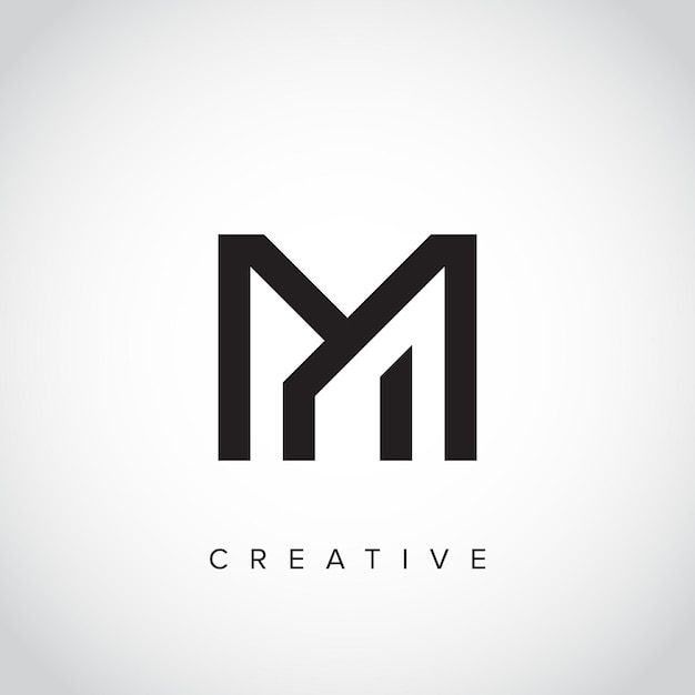 Un logo para una marca llamada m creative.