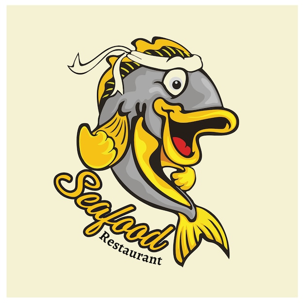 Logo de la mascota para marisquería.