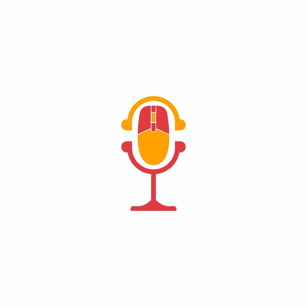 Un logo de micrófono con la letra g en él