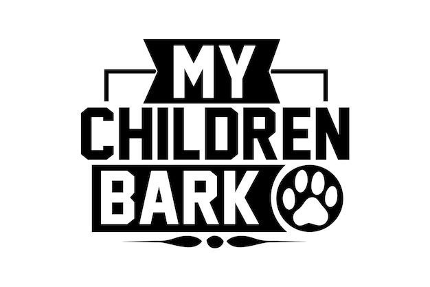 Un logo para mis hijos ladran.