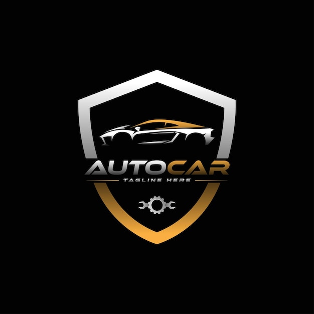 Vector logo mobil otomatis suku cadang dan aksesori untuk detalle logo mobil