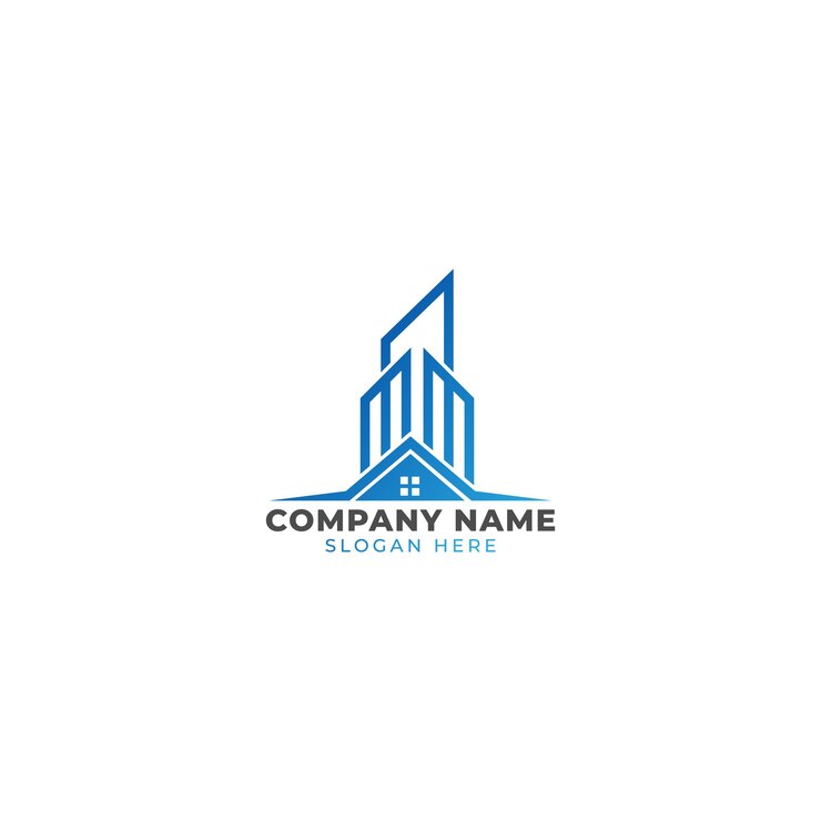 Logo moderno de inmobiliaria