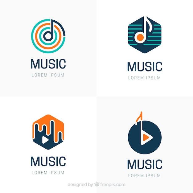 Logo moderno de música