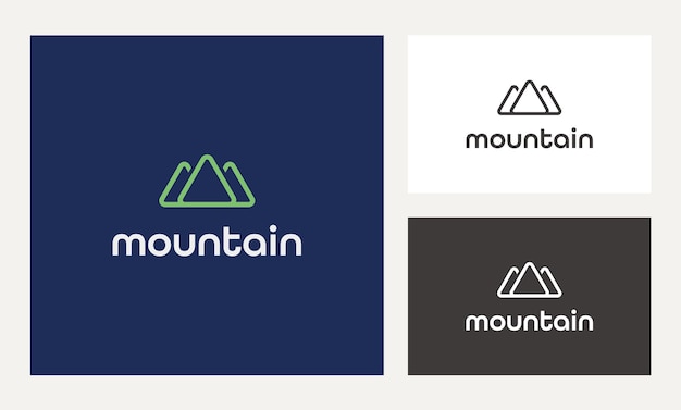 Un logo de montaña y un logo de montaña