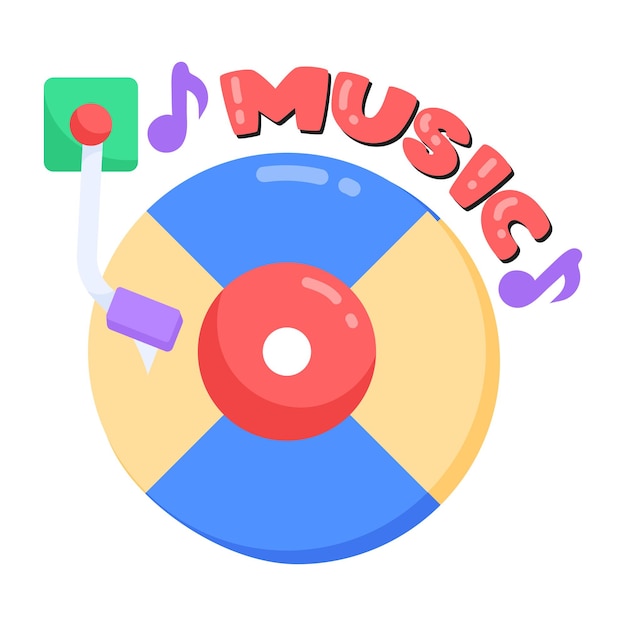 Un logo para música que diga 'música' en él