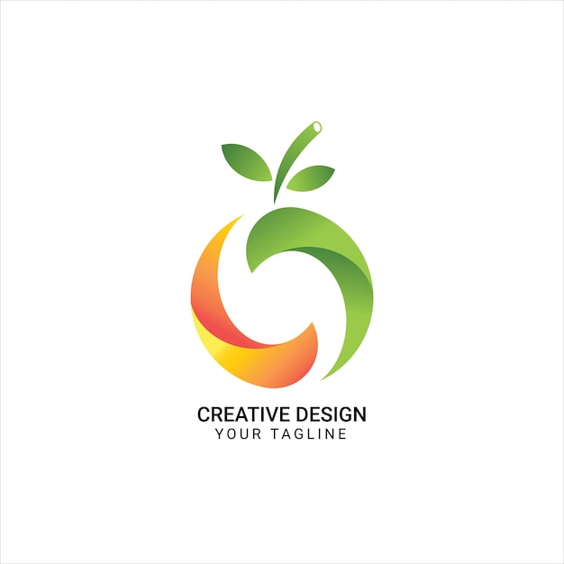 Logo naranja Creativo y elegante