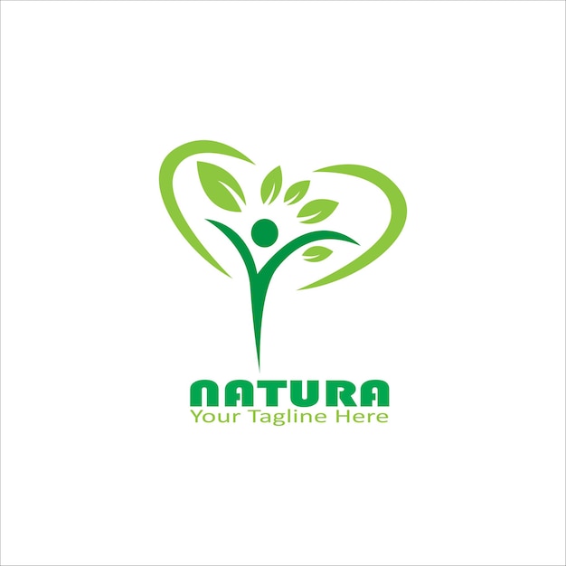 logo natura diseño vector arte