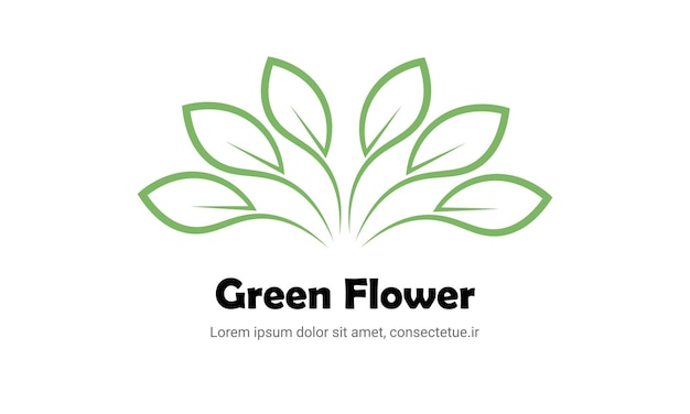 logo naturaleza orgánico marca diseño vector