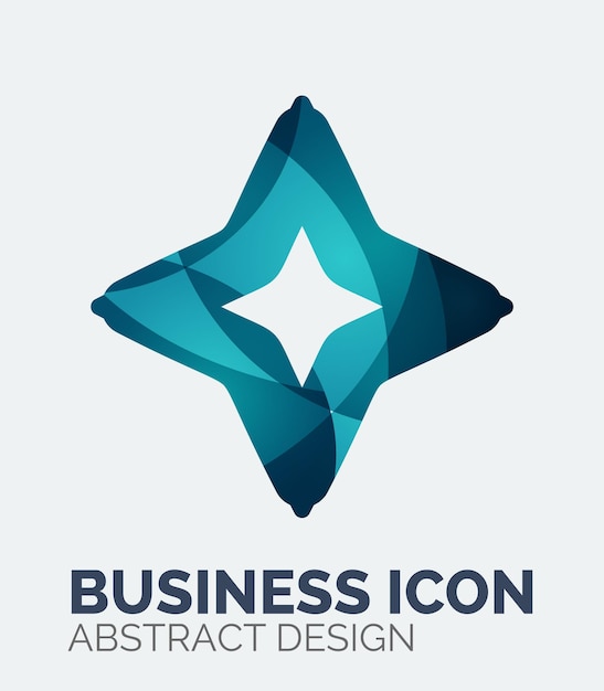 Vector logo de negocios abstracto
