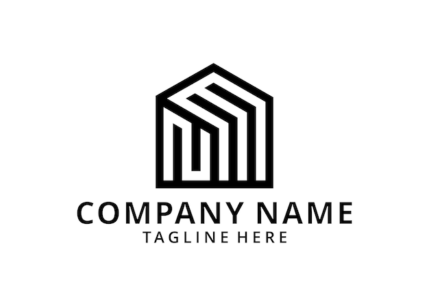 Logo nm para empresa inmobiliaria