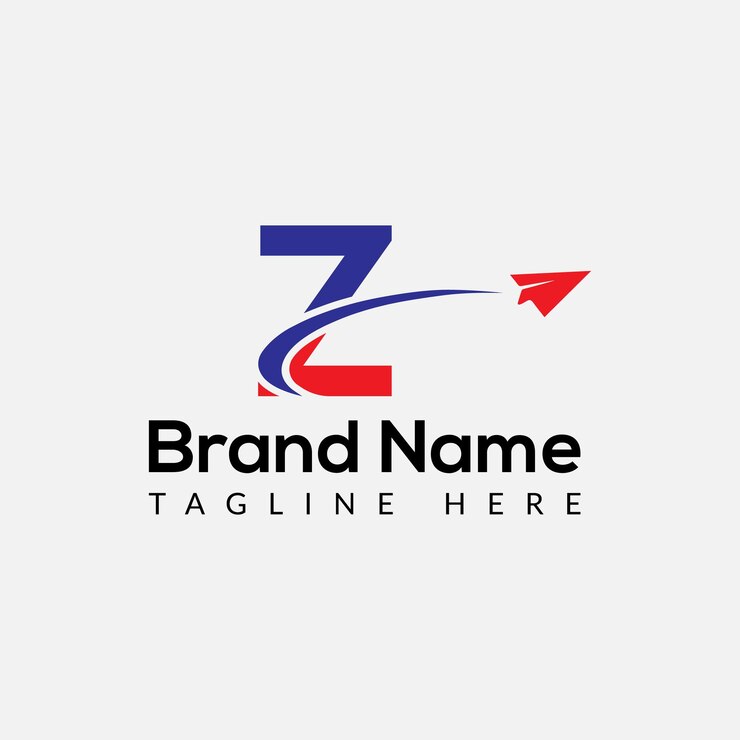 Vector logo de las noticias en la letra z plantilla de las noticias logo de las nuevas noticias en la carta z plantilla del concepto de la señal inicial de las noticias