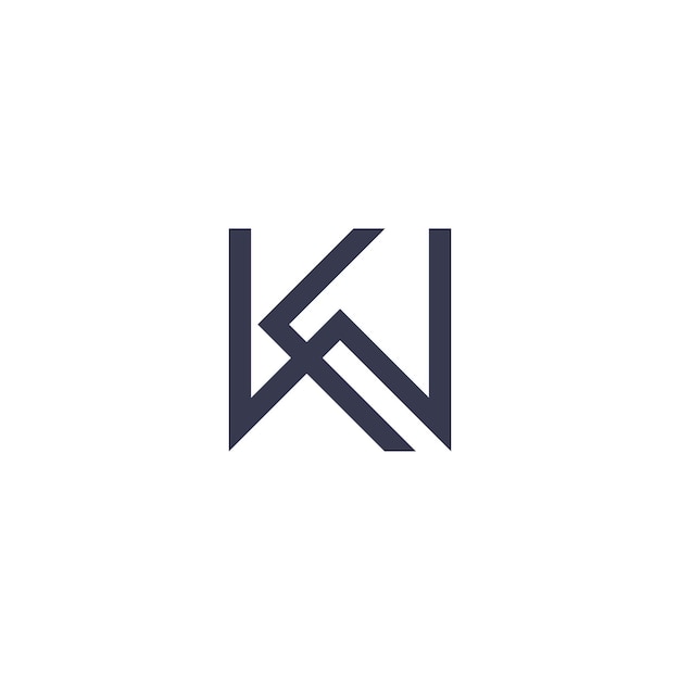 Un logo para una nueva empresa llamada kw