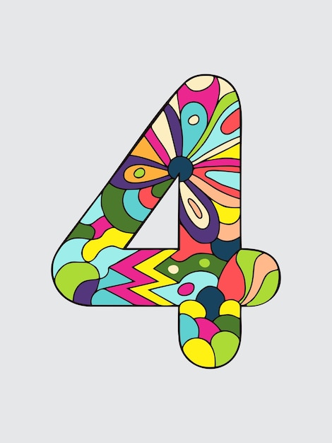 El logo del número cuatro.