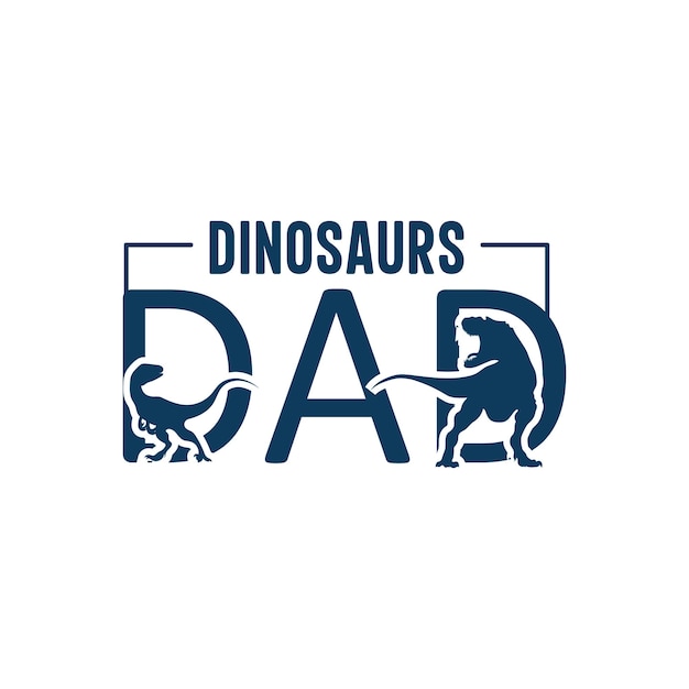 Logo de papá dinosaurios