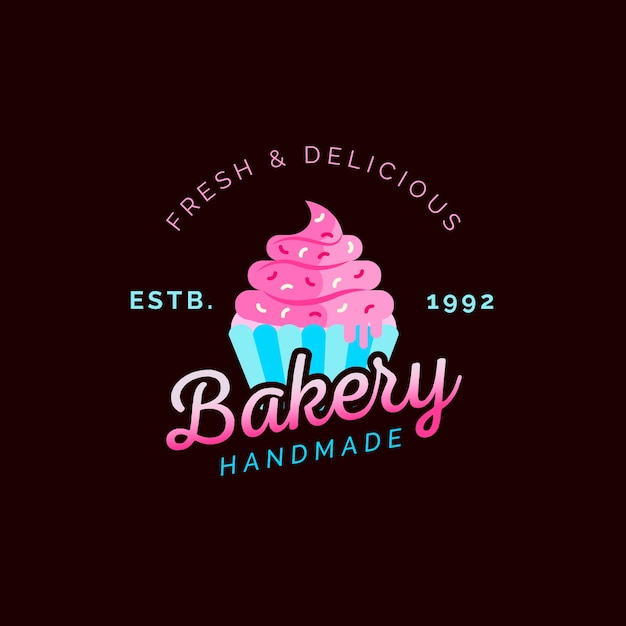Logo de pastel de panadería