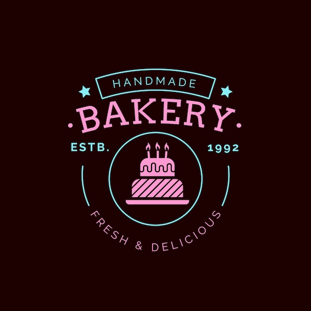 Logo de pastel de panadería